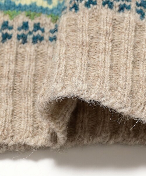 fennica（フェニカ）の「【別注】Jamieson's Knitwear / フェアアイル柄 Vネック ベスト（ベスト・レディース・グリーン・L(42)/M(40)/S(38)/XL(44)）」の9枚目の写真