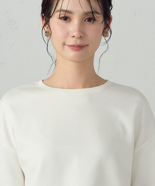 COMME CA ISM（コムサイズム）の「クロップド丈 ロンT（Tシャツ/カットソー・レディース・ブラック/ホワイト・MEDIUM/SMALL/X-LARGE/LARGE）」の16枚目の写真