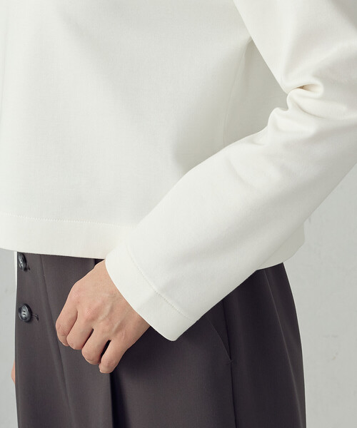 COMME CA ISM（コムサイズム）の「クロップド丈 ロンT（Tシャツ/カットソー・レディース・ブラック/ホワイト・MEDIUM/SMALL/X-LARGE/LARGE）」の17枚目の写真