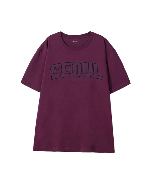 MAKEITTO（メイキット）の「[SEOUL] CREW NECK TEE_WINE（Tシャツ/カットソー・メンズ・その他・MEDIUM/LARGE/X-LARGE/XX-LARGE）」の2枚目の写真