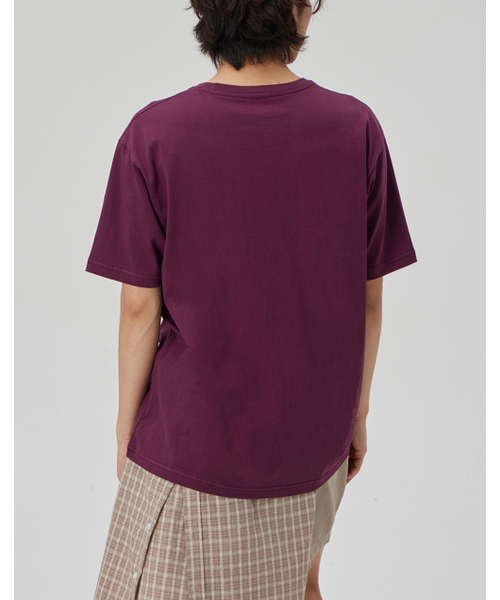 MAKEITTO（メイキット）の「[SEOUL] CREW NECK TEE_WINE（Tシャツ/カットソー・メンズ・その他・MEDIUM/LARGE/X-LARGE/XX-LARGE）」の5枚目の写真