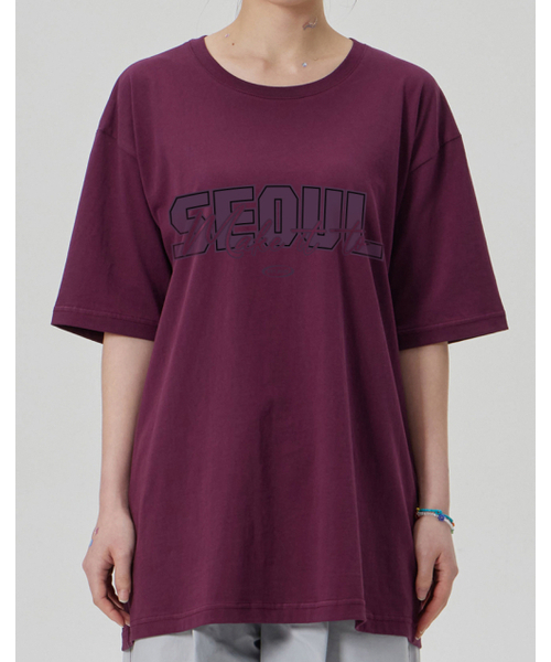 MAKEITTO（メイキット）の「[SEOUL] CREW NECK TEE_WINE（Tシャツ/カットソー・メンズ・その他・MEDIUM/LARGE/X-LARGE/XX-LARGE）」の6枚目の写真