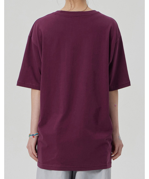 MAKEITTO（メイキット）の「[SEOUL] CREW NECK TEE_WINE（Tシャツ/カットソー・メンズ・その他・MEDIUM/LARGE/X-LARGE/XX-LARGE）」の7枚目の写真