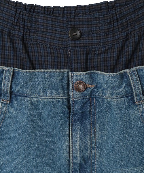 Candy Stripper（キャンディストリッパー）の「TATTERED LAYERED DENIM HALF パンツ（デニムパンツ・レディース・ブルー系その他/ライトインディゴブルー・FREE）」の16枚目の写真