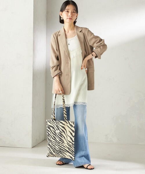 Uhr（ウーア）の「Uhr: アニマル トート バッグ（トートバッグ・レディース・オフホワイト/ブラウン・ONE SIZE）」の14枚目の写真