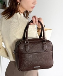 classicalelf（クラシカルエルフ）の「大人上品にキマる!フェイクレザー2wayスクエアボストンショルダーバッグ（ボストンバッグ）」