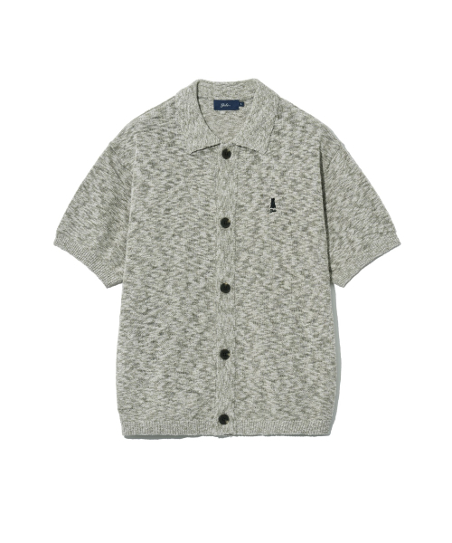 YALE(イェール)の「ヘダーショートスリーブニットシャツヘダーグレー(Tシャツ/カットソー・レディース・その他・S/M/L/XL)」の2枚目の写真
