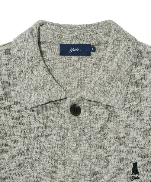 YALE(イェール)の「ヘダーショートスリーブニットシャツヘダーグレー(Tシャツ/カットソー・レディース・その他・S/M/L/XL)」の4枚目の写真