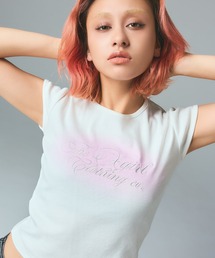 X-girl | SPRAY AND CURSIVE SCRIPT LOGO S/S BABY TEE(Tシャツ/カットソー)