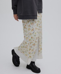 Ameri（アメリ）の「STRAIGHT SKIRT WITH SHEER RIB WAISTCLOTH（スカート）」