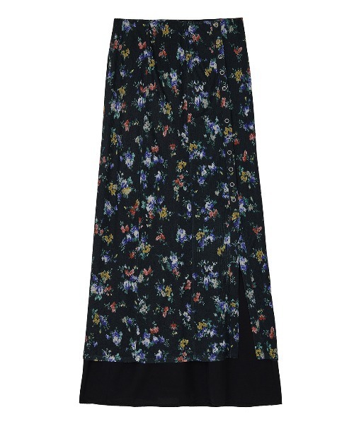 Ameri（アメリ）の「STRAIGHT SKIRT WITH SHEER RIB WAISTCLOTH（スカート・レディース・アイボリー/ブラック・SMALL/MEDIUM）」の16枚目の写真