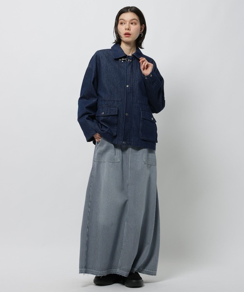 niko and...（ニコアンド）の「アソートファイヤーマンジャケット（ミリタリージャケット・レディース・ブラック/ブラウン/サックスブルー・LARGE/MEDIUM）」の20枚目の写真