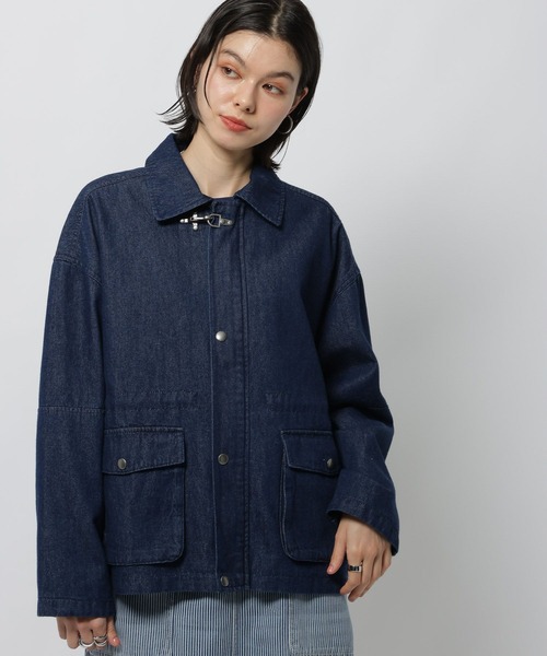 niko and...（ニコアンド）の「アソートファイヤーマンジャケット（ミリタリージャケット・レディース・ブラック/ブラウン/サックスブルー・LARGE/MEDIUM）」の21枚目の写真