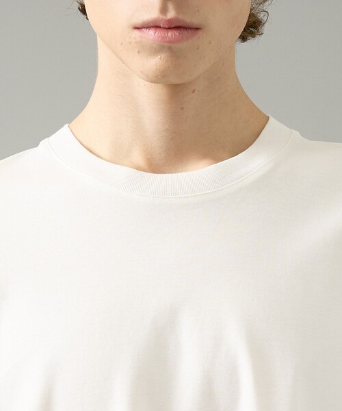 ABAHOUSE（アバハウス）の「コットンポンチ モダンフィット ロンT / オーバーサイズ（Tシャツ/カットソー・メンズ・ホワイト/ブラック・46/48）」の7枚目の写真