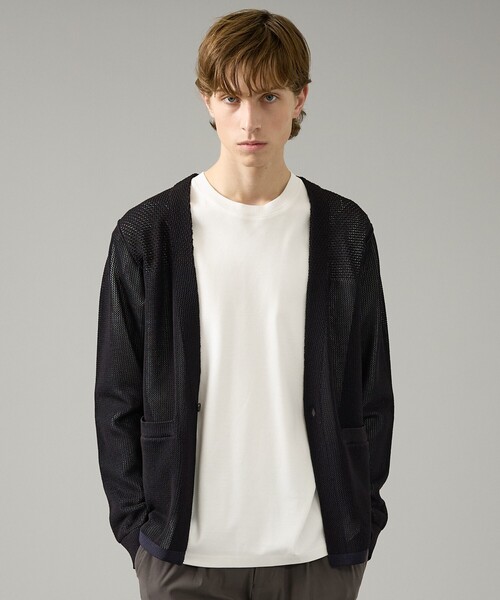 ABAHOUSE（アバハウス）の「コットンポンチ モダンフィット ロンT / オーバーサイズ（Tシャツ/カットソー・メンズ・ホワイト/ブラック・46/48）」の11枚目の写真