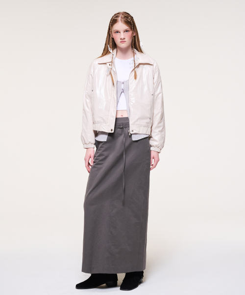 ETMON(エトモン)の「Coating Bomber Jacket, Cream(その他アウター・レディース・その他・FREE)」の4枚目の写真
