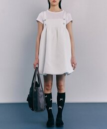 SIWEOL107（シウォル107）の「キルトワンピース（アイボリー）（ワンピース）」