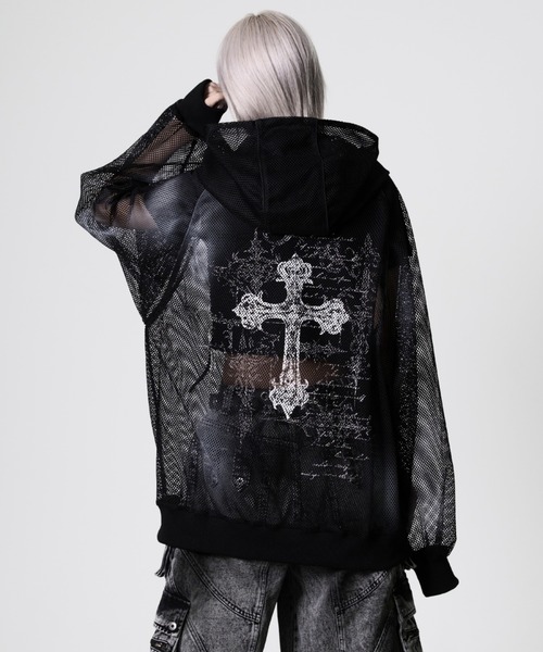 REFLEM/レフレム』顔料加工メッシュZIPフーディー/ジップパーカー