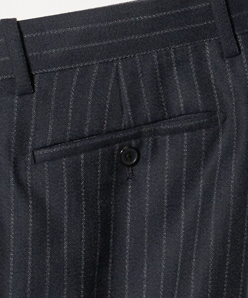 SOVEREIGN（ソブリン）の「＜SOVEREIGN＞DI PRAY ウール ストライプ 1プリーツ スラックス RELAX MODEL（スラックス・メンズ・ネイビー・XL）」の11枚目の写真