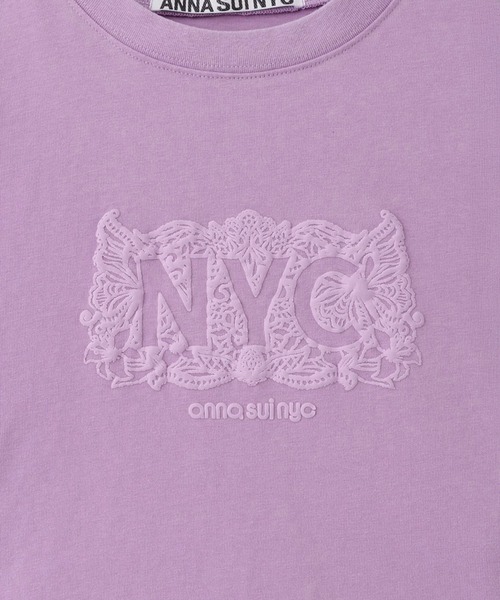 anna sui nyc(アナ スイ エヌ ワイ シー)の「スリーブスラッシュロングTシャツ(Tシャツ/カットソー・レディース・ブラック/パープル・FREE)」の22枚目の写真