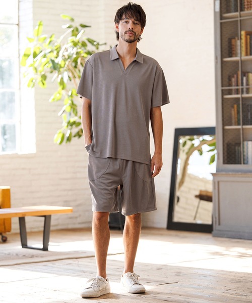 CAMBIO(カンビオ)の「mp14602- Honeycomb Like Short Pants ショートパンツ(2026GIM-005)(その他パンツ・メンズ・チャコール/ブラック/ホワイト・S/M/L)」の13枚目の写真