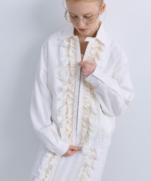 epingler（エピングラー）の「【epingler】FLOWER RUFFLE BOMBER（その他アウター）」