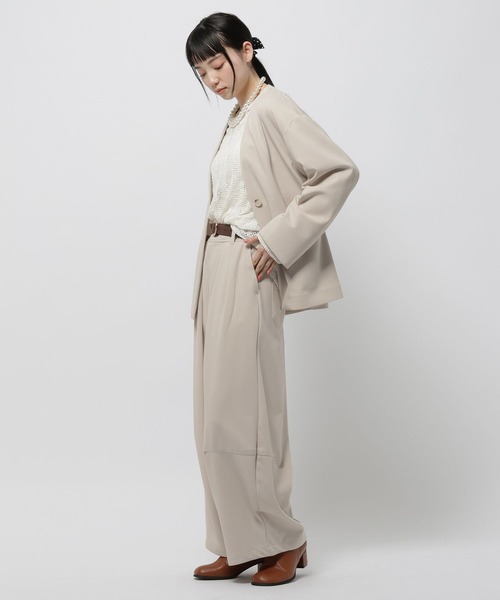 niko and...（ニコアンド）の「洗える2WAYノビノビパンツ（その他パンツ・レディース・グレー/ブラウン/アイボリー/ブラック・LONG/MEDIUM）」の16枚目の写真