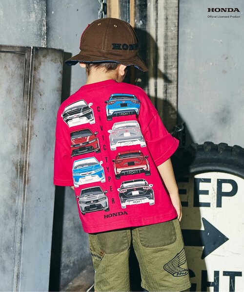 F.O.KIDS（エフオーキッズ）の「HONDAコラボ4柄Tシャツ（Tシャツ/カットソー・キッズ・ブルー/オフホワイト/ブラック/レッド・80/90/100/110/120/130/140/150）」の4枚目の写真