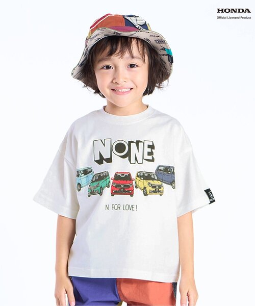 F.O.KIDS（エフオーキッズ）の「HONDAコラボ4柄Tシャツ（Tシャツ/カットソー・キッズ・ブルー/オフホワイト/ブラック/レッド・80/90/100/110/120/130/140/150）」の2枚目の写真