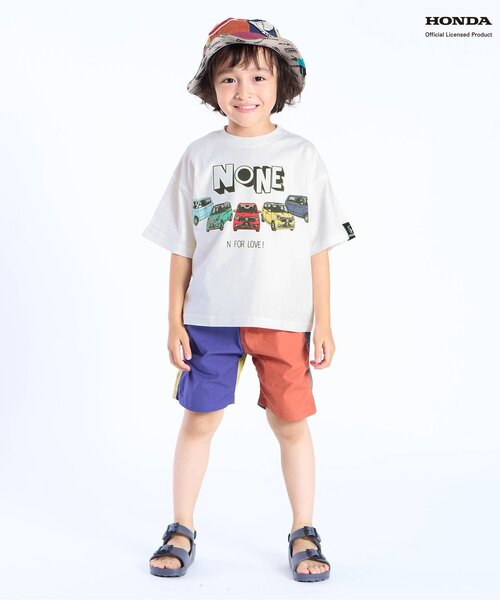 F.O.KIDS（エフオーキッズ）の「HONDAコラボ4柄Tシャツ（Tシャツ/カットソー・キッズ・ブルー/オフホワイト/ブラック/レッド・80/90/100/110/120/130/140/150）」の7枚目の写真