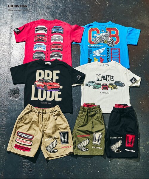 F.O.KIDS（エフオーキッズ）の「HONDAコラボ4柄Tシャツ（Tシャツ/カットソー・キッズ・ブルー/オフホワイト/ブラック/レッド・80/90/100/110/120/130/140/150）」の15枚目の写真