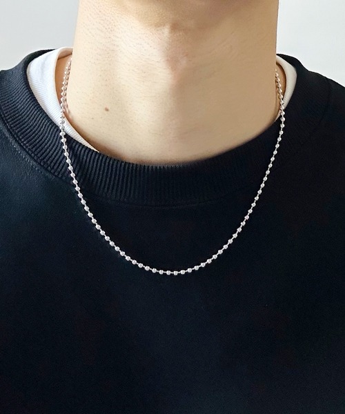 BEATJIVE（ビートジャイブ）の「ボールチェーン ネックレス シルバー ステンレス メンズ レディース（ネックレス・メンズ・シルバー系その他3/シルバー系その他5/シルバー系その他/シルバー/シルバー系その他2/シルバー系その他4・FREE）」の2枚目の写真