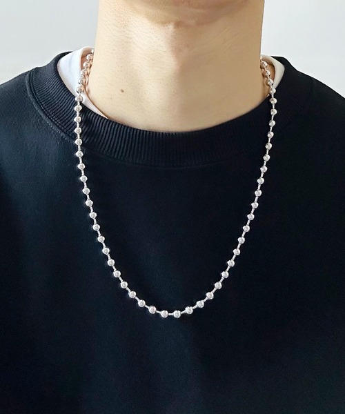 BEATJIVE（ビートジャイブ）の「ボールチェーン ネックレス シルバー ステンレス メンズ レディース（ネックレス・メンズ・シルバー系その他3/シルバー系その他5/シルバー系その他/シルバー/シルバー系その他2/シルバー系その他4・FREE）」の6枚目の写真