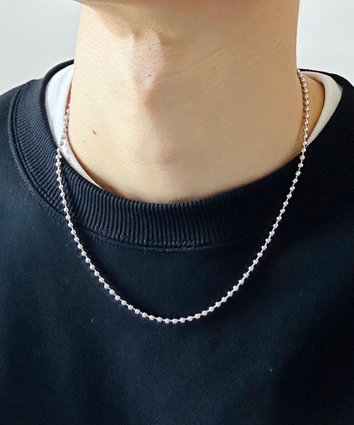 BEATJIVE（ビートジャイブ）の「ボールチェーン ネックレス シルバー ステンレス メンズ レディース（ネックレス・メンズ・シルバー系その他3/シルバー系その他5/シルバー系その他/シルバー/シルバー系その他2/シルバー系その他4・FREE）」の8枚目の写真