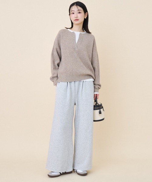 AMERICAN HOLIC(アメリカンホリック)の「ワッフルライクニットプルオーバー(ニット/セーター・レディース・アイボリー/ネイビー/グレイッシュベージュ・M/L)」の11枚目の写真