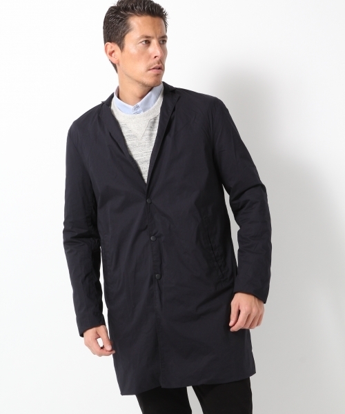 GLOBAL WORK（グローバルワーク）の「タイプライターチェスターコート/705464（チェスターコート・メンズ・ネイビー/ベージュ・X-LARGE/SMALL/LARGE/MEDIUM）」の13枚目の写真