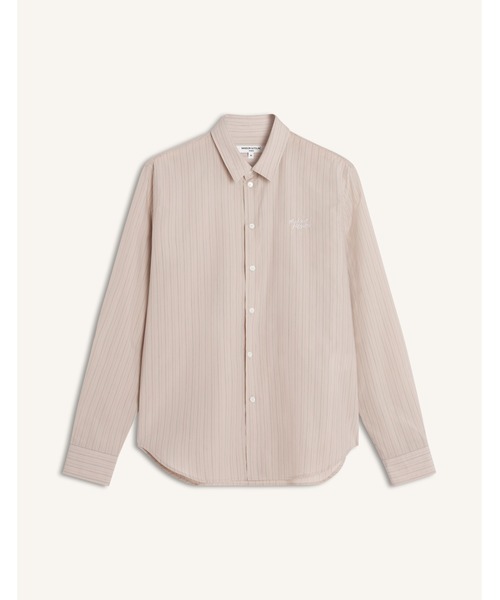 Maison Kitsune(メゾンキツネ)の「MAISON KITSUNE HANDWRITING CASUAL SHIRT(シャツ/ブラウス・メンズ・サンドグレー・XL/L/M/S/XS)」の1枚目の写真