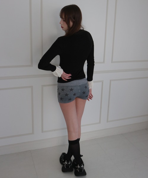 CeLess(セレス)の「Star Sweat Mini Shorts / スタースウェットミニショートパンツ(スウェットパンツ・レディース・グレー・FREE)」の11枚目の写真