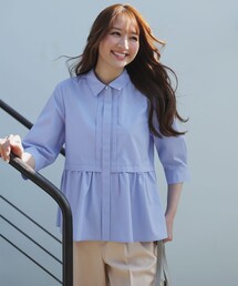 ANY SIS（エニィスィス）の「フレアペプラム シャツ（シャツ/ブラウス）」