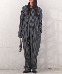 AKTE（アクテ）の「ボリュームタックジャンプスーツ（つなぎ/オールインワン）」