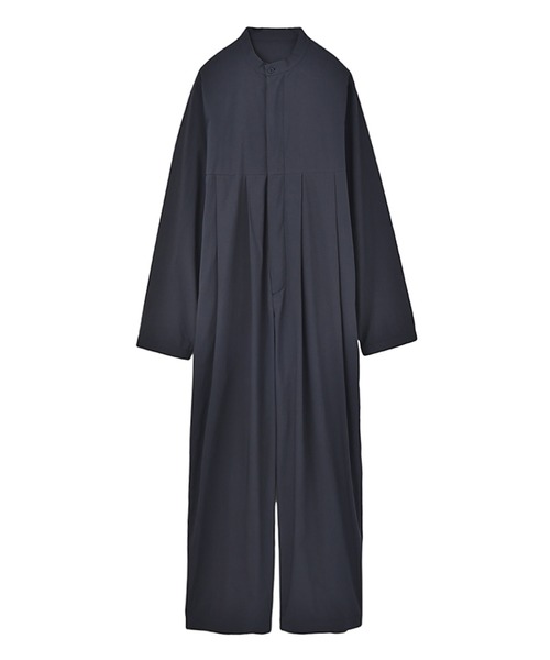 AKTE（アクテ）の「ボリュームタックジャンプスーツ（つなぎ/オールインワン・レディース・ネイビー/ストライプ/ピンク・2T/2/1）」の5枚目の写真