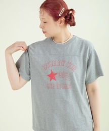 CHILD WOMAN | アメリカンドライ天竺 エトワールプリント フットボールTシャツ(Tシャツ/カットソー)