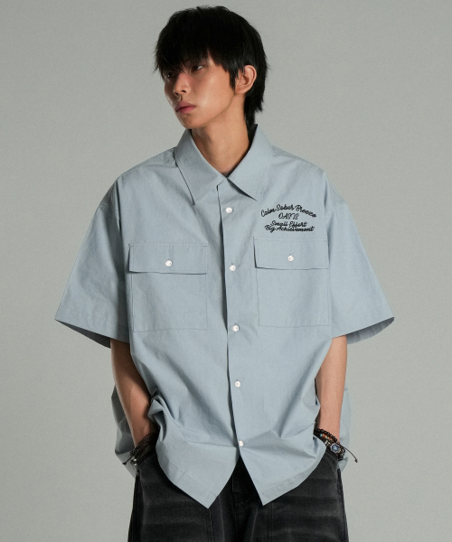 IDWS(アイドンワナセル)の「Ellim Half-Shirt Blue(シャツ/ブラウス・レディース・その他・0/1/2)」の15枚目の写真