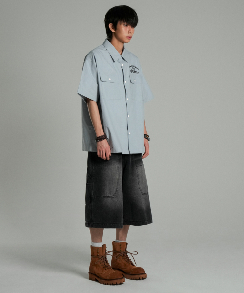IDWS(アイドンワナセル)の「Ellim Half-Shirt Blue(シャツ/ブラウス・レディース・その他・0/1/2)」の5枚目の写真
