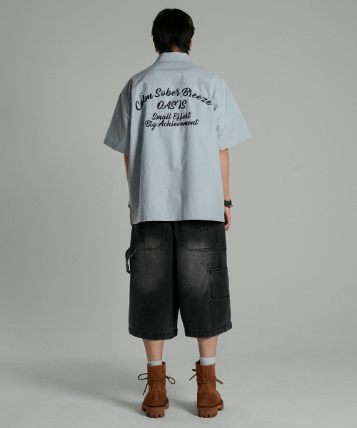 IDWS(アイドンワナセル)の「Ellim Half-Shirt Blue(シャツ/ブラウス・レディース・その他・0/1/2)」の6枚目の写真