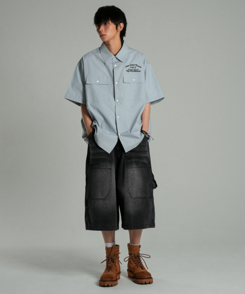 IDWS(アイドンワナセル)の「Ellim Half-Shirt Blue(シャツ/ブラウス・レディース・その他・0/1/2)」の7枚目の写真