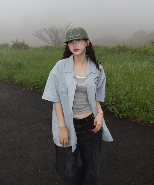IDWS(アイドンワナセル)の「Ellim Half-Shirt Blue(シャツ/ブラウス・レディース・その他・0/1/2)」の8枚目の写真