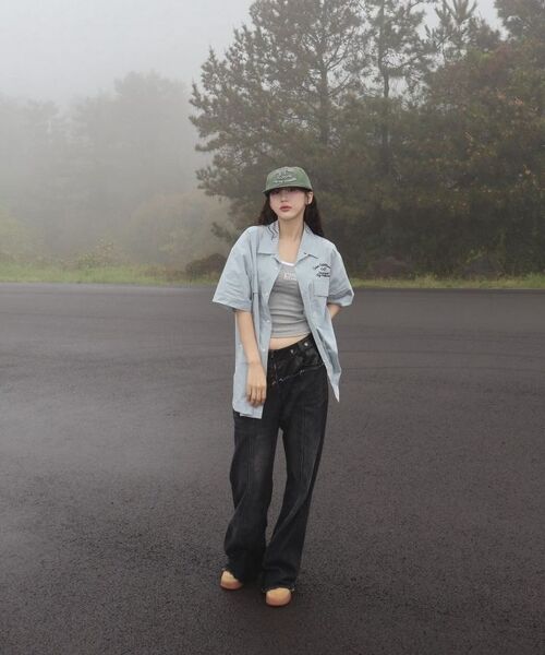 IDWS(アイドンワナセル)の「Ellim Half-Shirt Blue(シャツ/ブラウス・レディース・その他・0/1/2)」の9枚目の写真