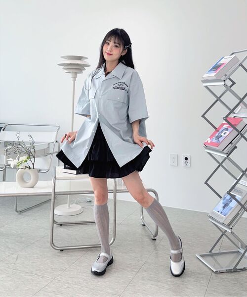 IDWS(アイドンワナセル)の「Ellim Half-Shirt Blue(シャツ/ブラウス・レディース・その他・0/1/2)」の10枚目の写真