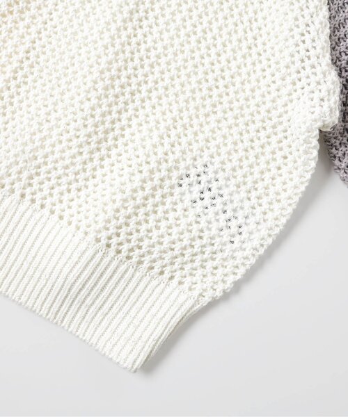 algy（アルジー）の「メッシュニットカーデ（カーディガン/ボレロ・キッズ・オフホワイト/グレー・140/130/160/150）」の17枚目の写真